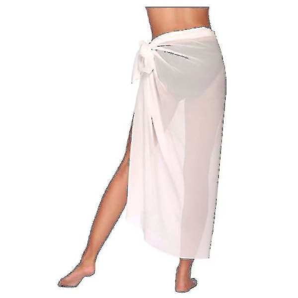 Dam Strand Sarong Pareo Chiffon Bikini Wrap Kjole Cover Up For Badetøy