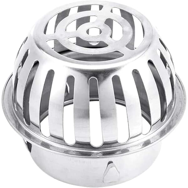 Takrennefilter, rustfritt stål - 10 cm