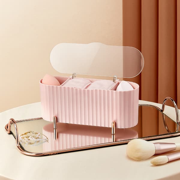 Makeup Organizer Opbevaringsbeholder, 3 Rum Badeværelse