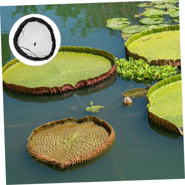 Round Plant Protector Fine Mesh Net Pond Net Fish Safe Floating Barrier Polyester Net
