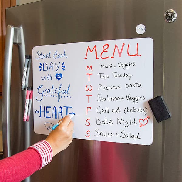 A3 Magnetic Whiteboard Magnetic Refrigerator and List Kitchen Whiteboard, A