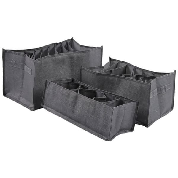 Kjoleboksarrangør til jeans, skjorter, garderobearrangør, sammenfoldelig non-woven opbevaringsboks