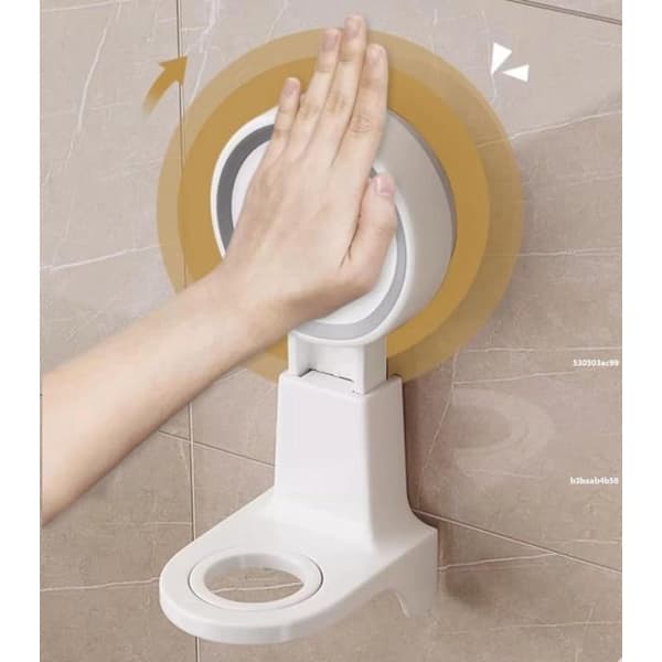 Reusable Suction Cup Holders - Vacuum Suction Cups - No Drilling Required - Multifunctional Wall Hooks - (Three White Pieces)