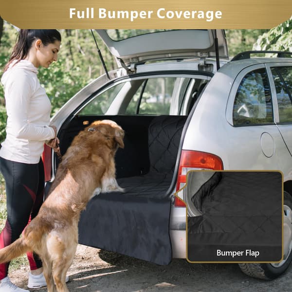 SUV Cargo Liner, Pet Protector Dog Seat Cover SUVs Sedans Vans with Bumper Flap Protector