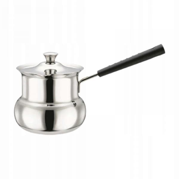 Turkish Coffee Pot for Induction Cooktops with Handle, Drum-shaped, 180ml