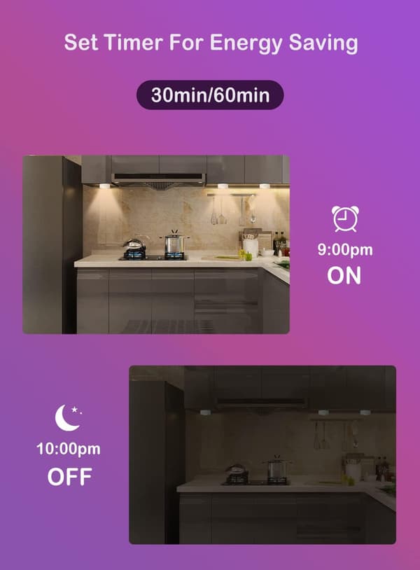 Remote Control LED Spotlight RGB Battery 13 Color Cabinet Light