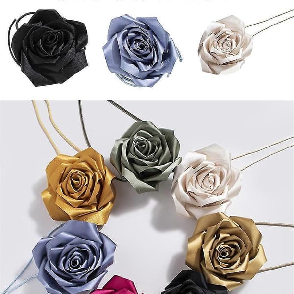 Blomstrete midjebelte, elastisk rose, midjebelte, midjedekor, kjolepynt