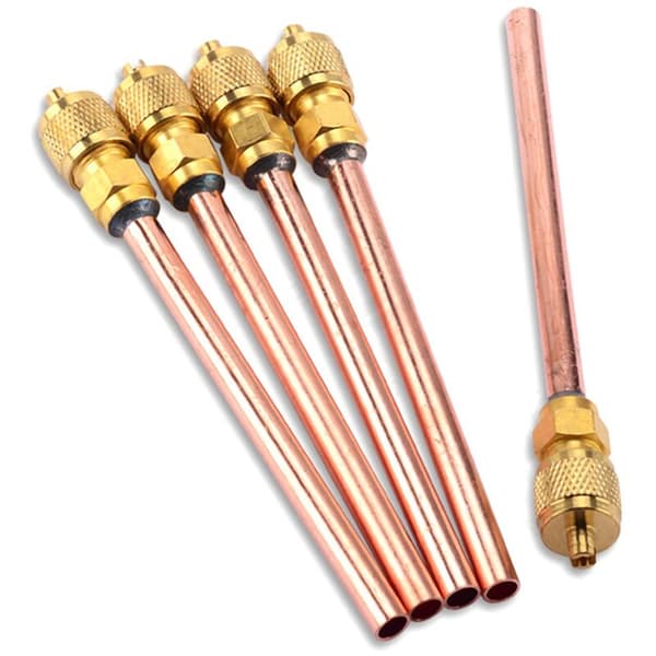 5 st 120 mm väggtjocklek 0,65 mm luftkonditionering kylskåp påfyllningsventil backventil underhållsventil
