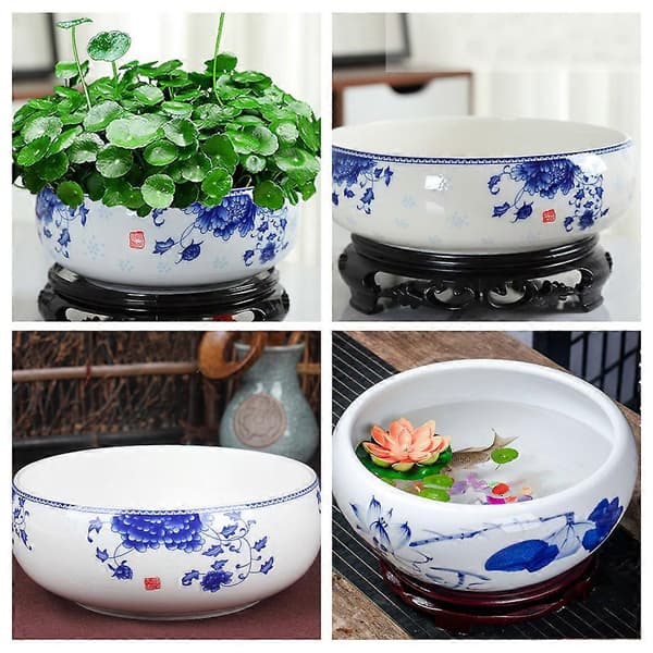 1 Set Personalized Bonsai Daffodil Pot Ceramic Non-hole Hydroponic Flower Container