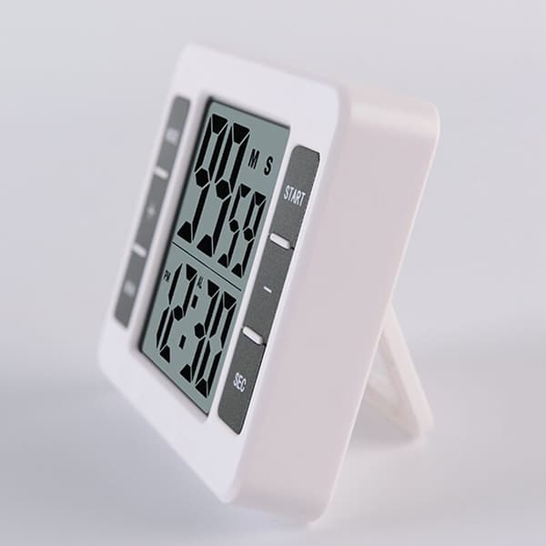 Magnetisk LCD digital kjøkkentimer med høy alarm nedtellingstid påminnelse 99 minutter og 59 sekunder