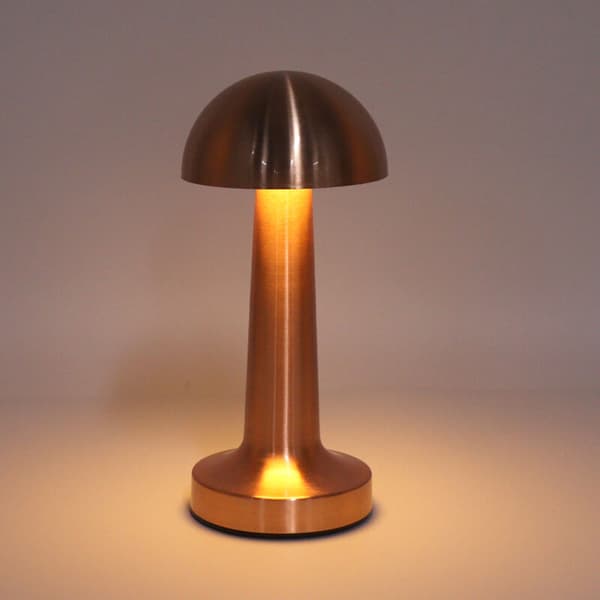 Mushroom Table Lamp Rechargeable Bedside Lamp Stepless Dimming Touch Control Home Decor