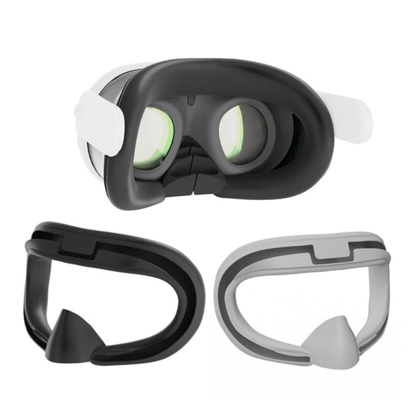 Silikone ansigtsmaske til Oculus Quest 3 - Svedafvisende, vaskbar, sved - sort til meta-quest3