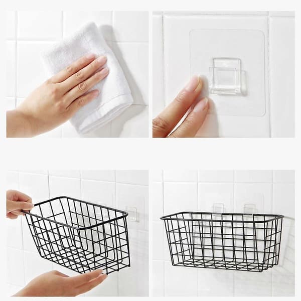 Hanging Metal Wire Basket, Mesh Storage Basket, Versatile Household Organizer