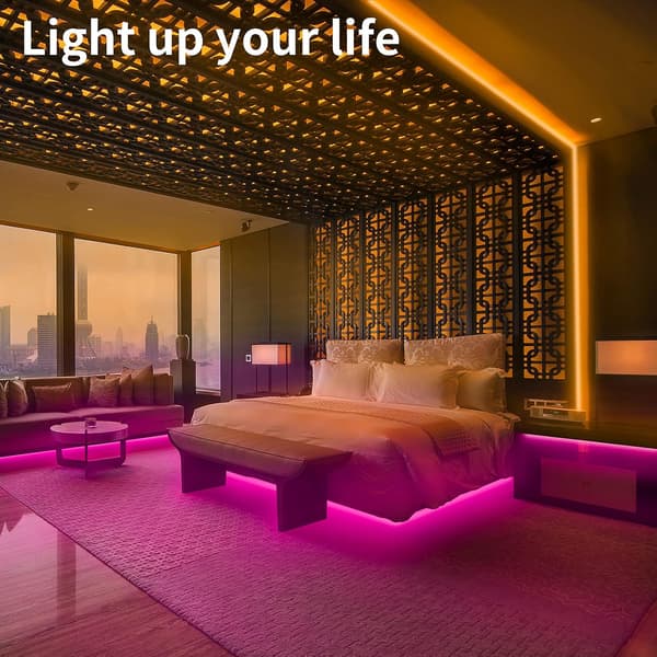 10m LED-striper RGB Fargeendrende LED-lys LED-lyskit (2x5M)