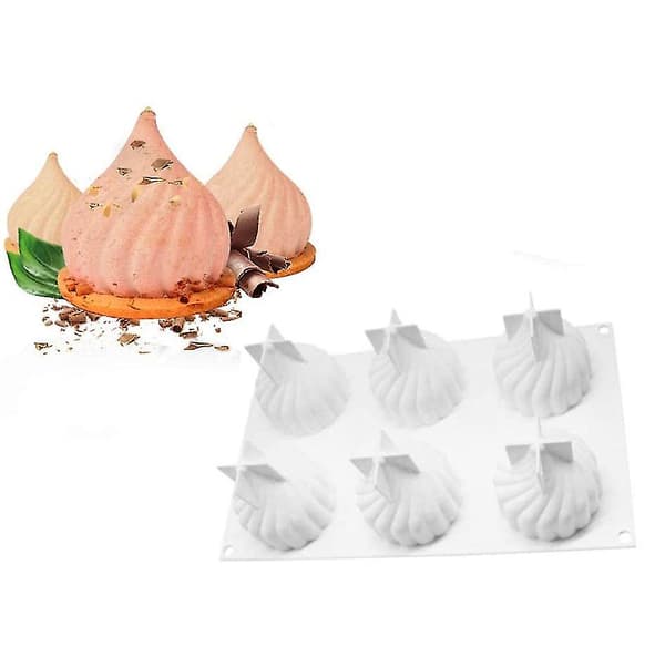 Mousse-kageform i silikone - 3D-bageform til kager - Gør-det-selv-dessertform