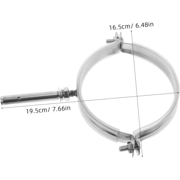 4 stk. rustfrie skorsteinsrør veggfester ovnsrørstøtte (16mm)