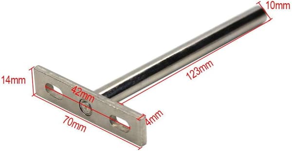 2 stk. skapbeslag laminatfester usynlige