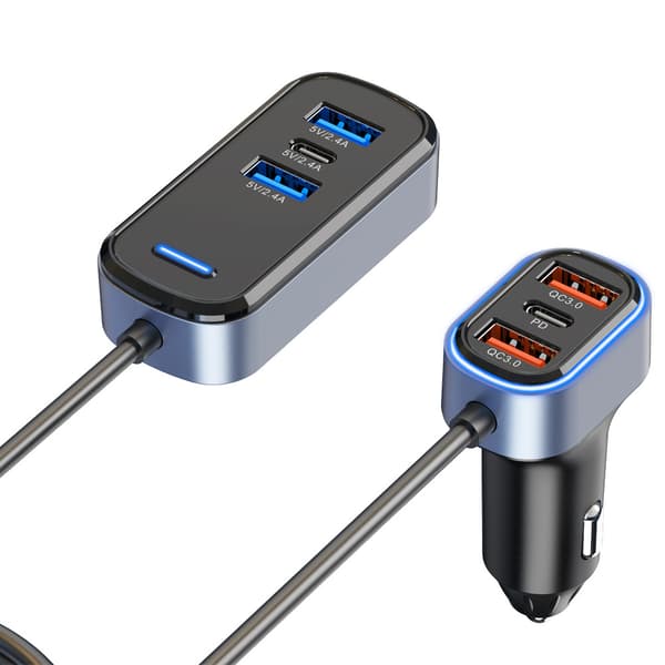 1 stk SC05 Biloplader Ny 65.5W Høj Effekt PD/QC3.0 Hurtig