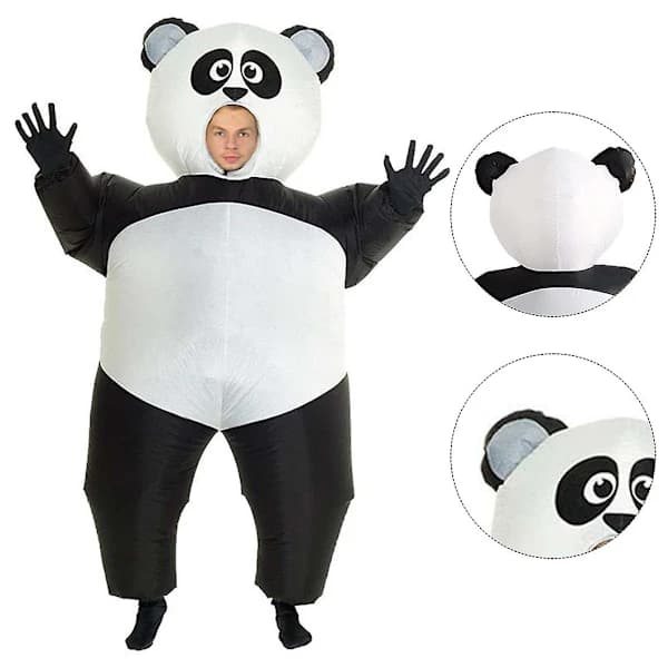 Panda Oppusteligt Cosplay-kostume til voksne, behageligt letvægtskostume til temafester og scenen
