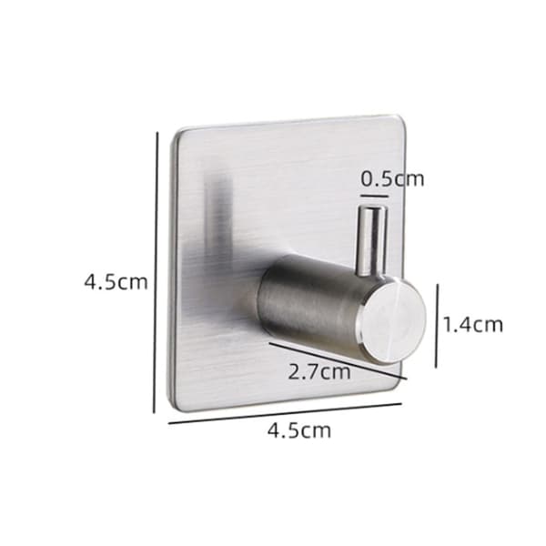 Self-adhesive hooks, stainless steel self-adhesive clothes hooks Hou