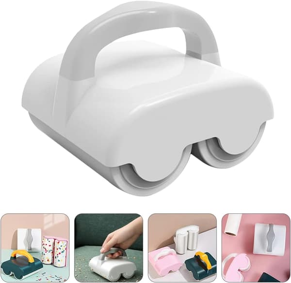1 pc (White) Paper Core with Replaceable Adhesive Carpet and Hair Cleaner