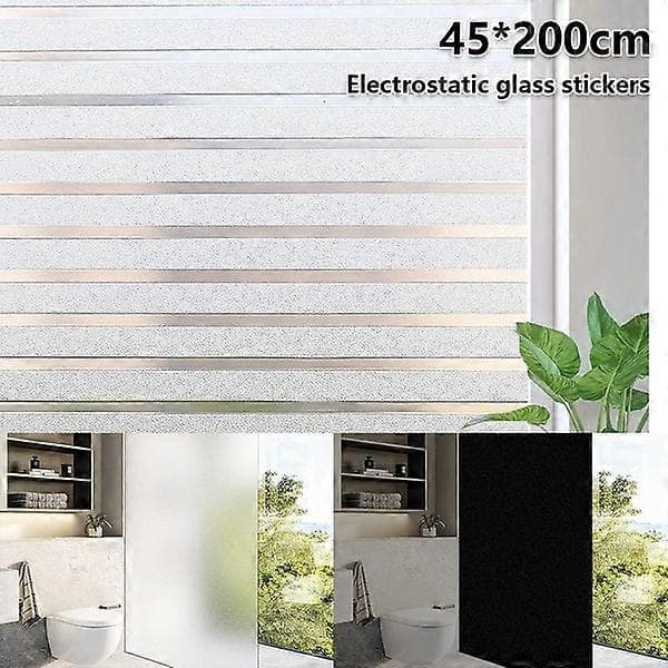 Electrostatic Window Film - Easy Application, UV Protection, Privacy Level, Sunlight Filtering, 45x200 cm
