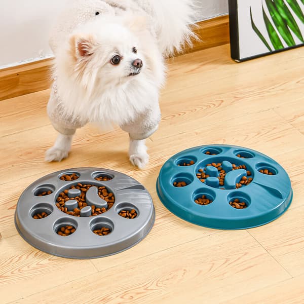 Långsam utfodringsskål för husdjur, Anti-glupsk hund långsam matare