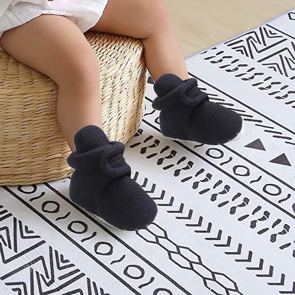 Babyfutter Hyggelige Fleece-futter Bløde Babysko Med Grebssåler