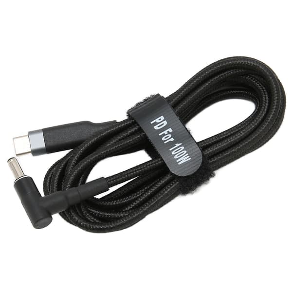 Hurtigopladning USB C til DC-stik - 100W strømkabel til bærbar computer - Bærbart og holdbart - 0,5 M længde