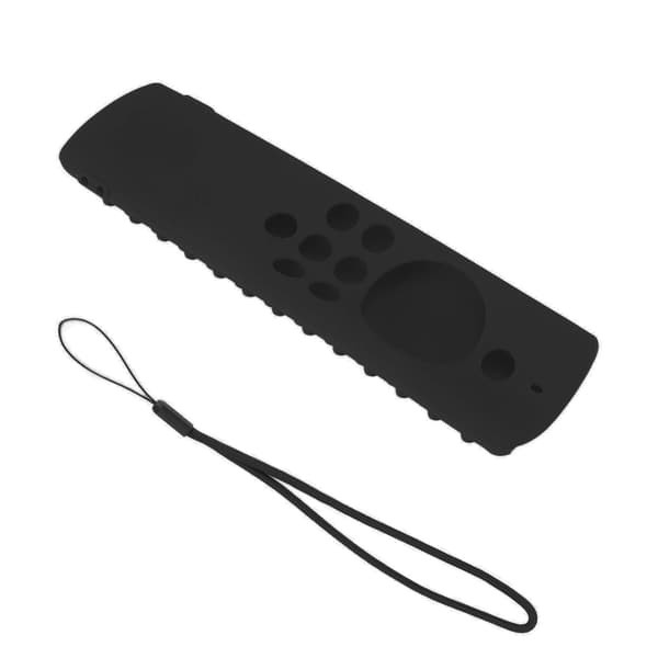 Silicone Remote Cover Protective Case Washable Remote Control Case Shockproof Remote Protector for Fire TV Stick Lite Black