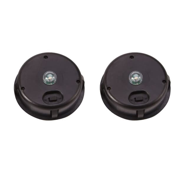 6 stk solcelleerstatning rund LED-lysboks solcellebatteriboks solcellebatterilader -Ion
