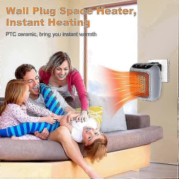 Portable 800W Ceramic Heater with Remote Control, Timer, LED Display & 2 Heat Settings [DB]