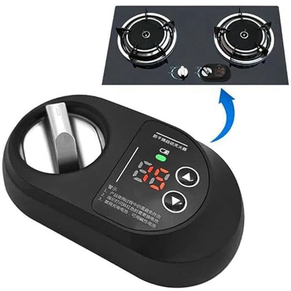 Gas Stove Automatic Shut-off Timer Kitchen Smart Switch Anti-Dry Accessory Natural Gas Stove Timer (Right Switch)