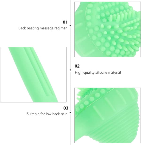 1 manual tool, manual tool, silicone back massager, body