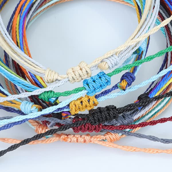 12 st sommarstrandsurfararmband justerbart handgjort i storlek[LD]