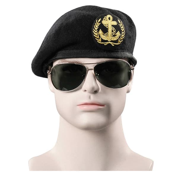 Ullbasker Brodert Sikkerhetsuniform Tilbehør Kaptein Profesjonell Sikkerhetskaptein Hatter Cosplay Tilbehør Stil 5 Stil 5 Style 5