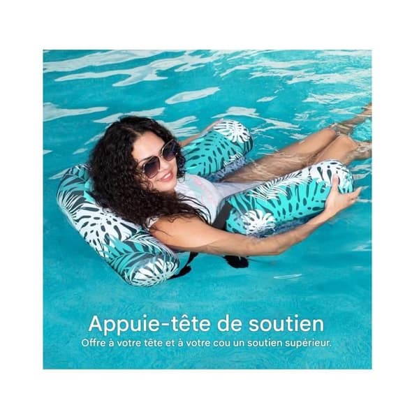 Floating Pool Hammock, Inflatable Pool Chair, Inflatable Floats with Armrests[YJD]