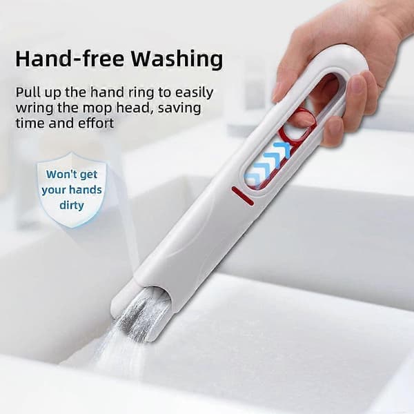 Powerful Squeeze Mini Mop Foldable Home Cleaning Mops with Sponge Self-Squeezing Floor Washing Mops Desktop Window Car Cleaning Tool