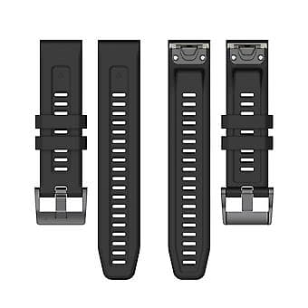 Silikonebånd til Garmin Fenix 7S (Sort)