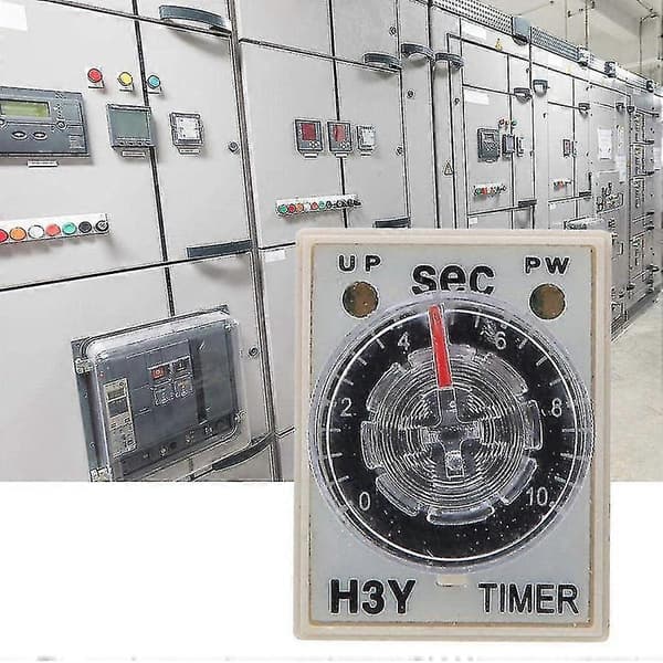 10s Delay Timer Time Relay H3y-2 Ac 220v 8-Pin Adjustment Knob Control Timer Relay For Household Electricity