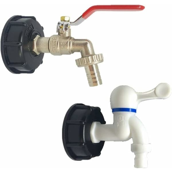 1000L IBC Tank Adapter Container Drain Adapter Stainless Steel Spout Fitting Replacement Irrigation Switch Connection Tool (3/4 \" internal thread)