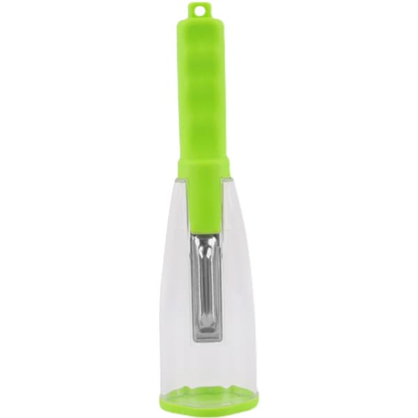 Handheld Vegetable and Fruit Peeler with Storage Container, Safe Potato, Cucumber, and Apple Peeling Tool for Daily Kitchen Use