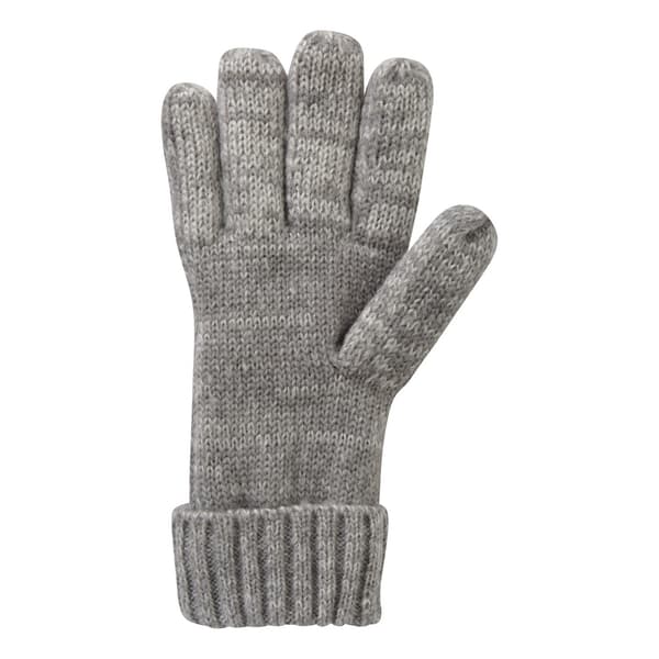 Mountain Warehouse Kabelstrikkede Dame Vinterhandsker med Thinsulate - Grå Grey Grey One Size