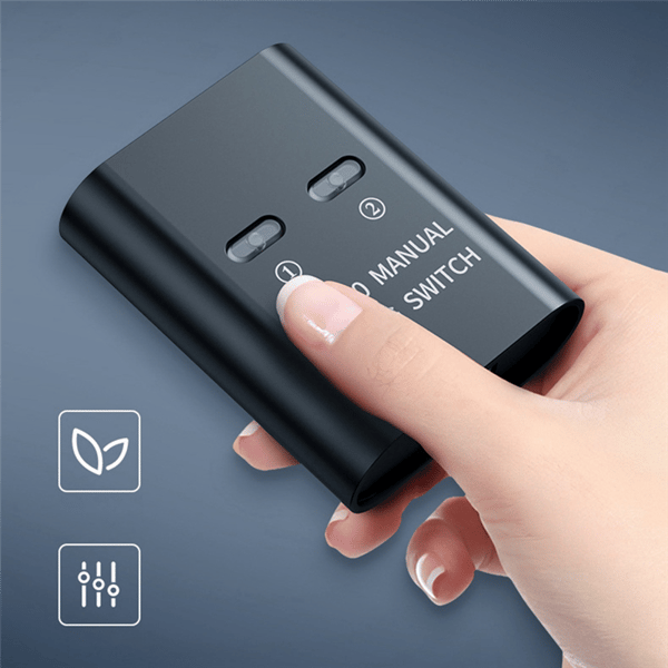 2-portars manuell USB-switch U-disk skrivarenhet Två datorer Sharer 2 i 1