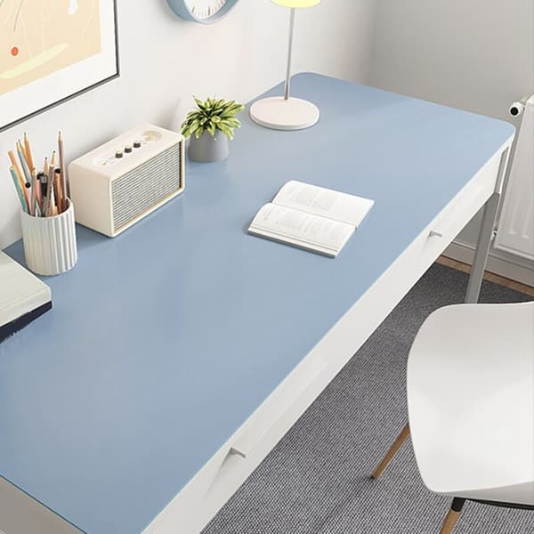 Desk Pad - Double-Sided Multifunctional Desk Mat, Smooth Surface Mouse Pad, Grey Waterproof Desk Mat