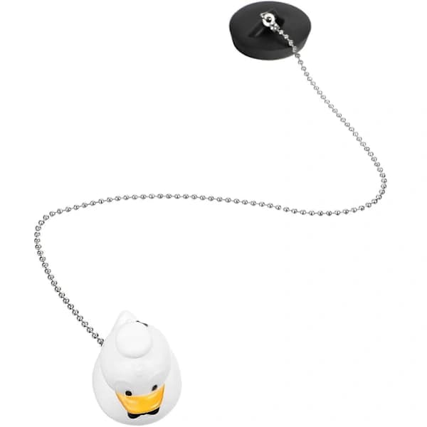 Bathtub Stopper with Chain and Anchor Charm for Bathroom