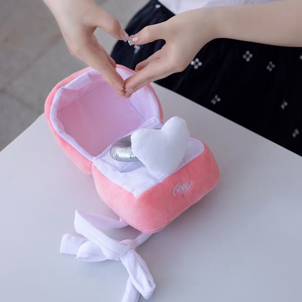 Plush Ring Box Surprise Oversized Ring Set Case Stuffed Couple Ring for Proposal Wedding Engagement