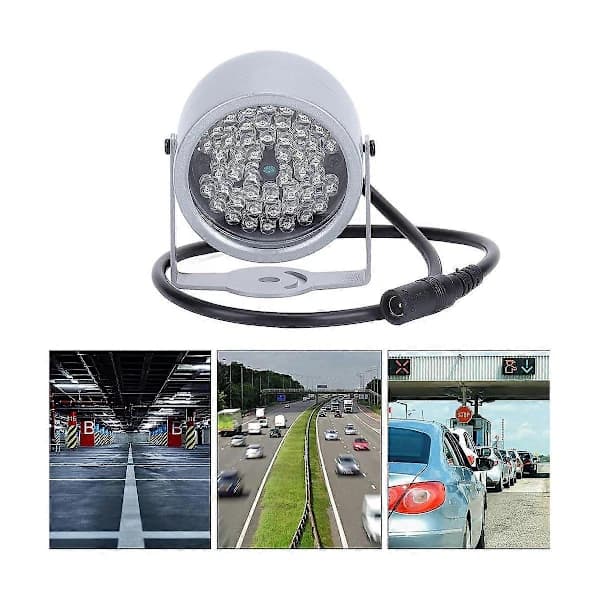 IR-belysning, nattsyn rødt lys 48 LED nattsyn vanntett lampe IR rødt lys