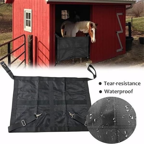 Hardware Breathable Mesh Guard, Walking Fence | Windproof Oxford Cloth Construction (Black)
