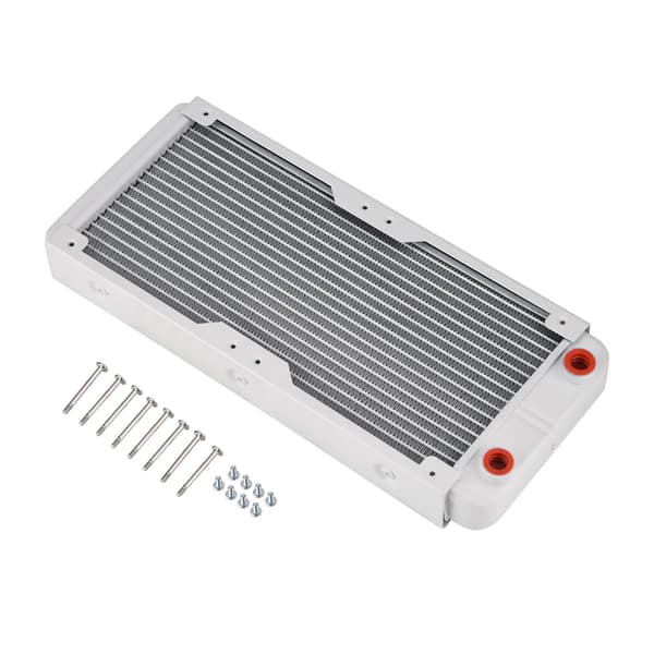 White Liquid Cooling Aluminum Heat Exchanger for Computer (240 mm)